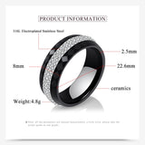 Style Comly Crystal Ceramic Rings for Women