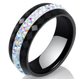 Style Comly Crystal Ceramic Rings for Women