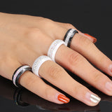 Style Comly Crystal Ceramic Rings for Women