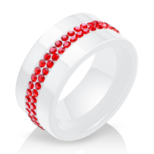 Style Comly Crystal Ceramic Rings for Women