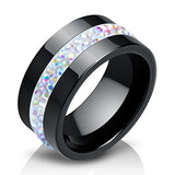 Style Comly Crystal Ceramic Rings for Women