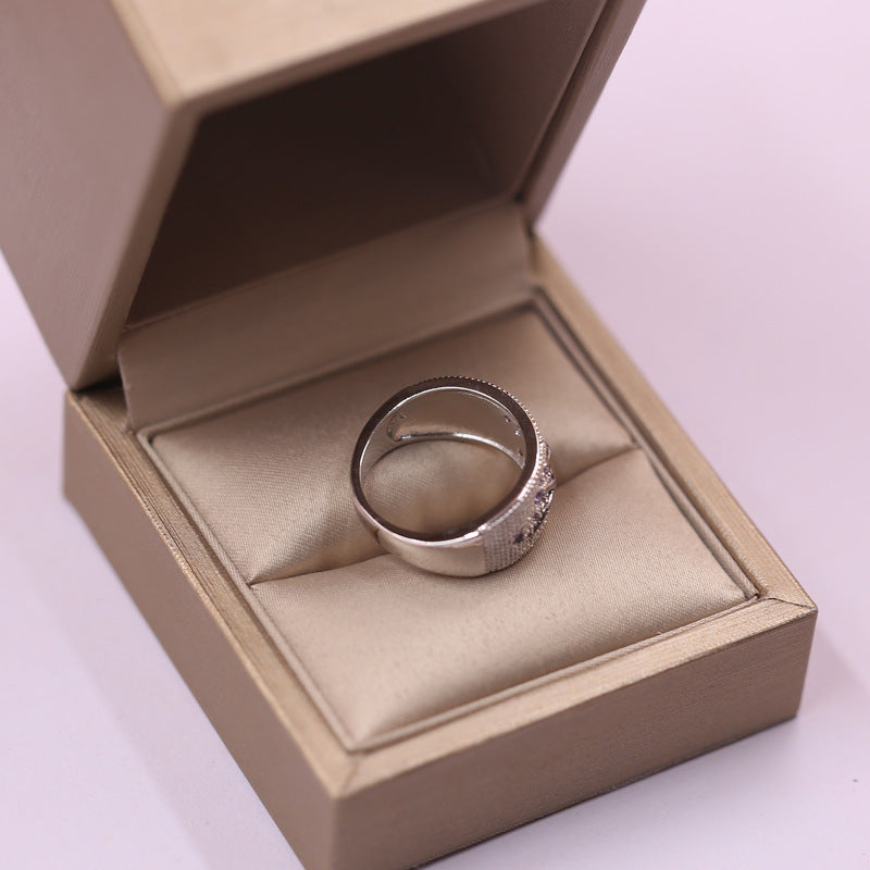 Unique Crystal zircon Shiny Tree branch Rings for Womenw