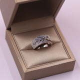 Unique Crystal zircon Shiny Tree branch Rings for Womenw