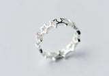 Women Star Rings Fashion Wedding Adjustable Size Ring