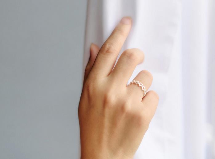 Women Star Rings Fashion Wedding Adjustable Size Ring