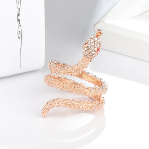 Rose Gold Snake Rings For Women