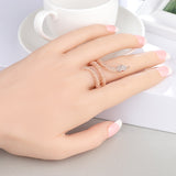Rose Gold Snake Rings For Women