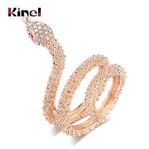 Rose Gold Snake Rings For Women