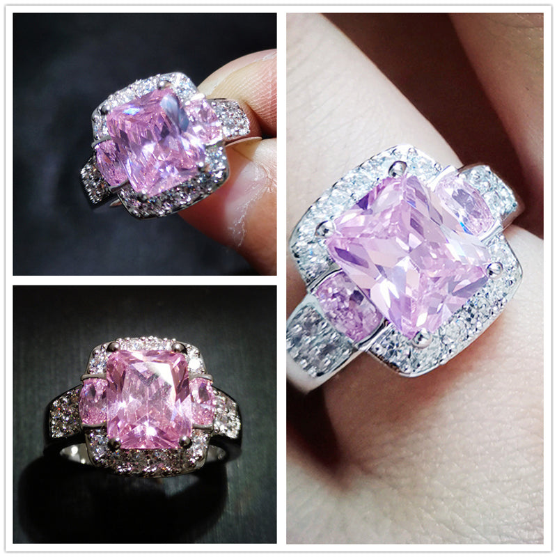 Charming Nice Women Party CZ Silver 925 Ring Gifts