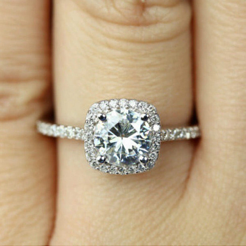 Claws AAA White Zircon Cubic elegant rings