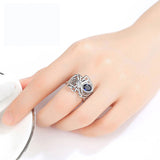 Blue Crystal Stone AAA Cubic Zirconia Romantic Ring