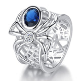 Blue Crystal Stone AAA Cubic Zirconia Romantic Ring