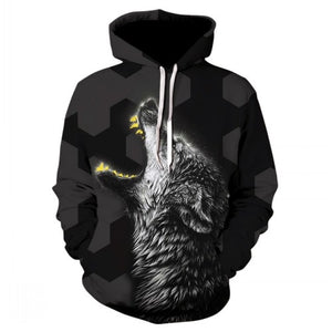 I AM Back Wolf Hoodies Men / Women's