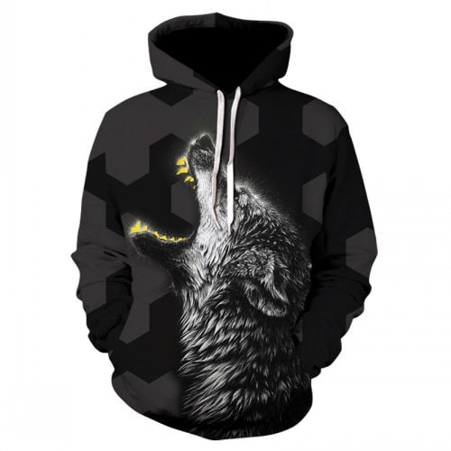 I AM Back Wolf Hoodies Men / Women's