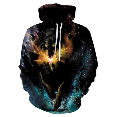 Back to Universal Wolf Hoodies Men / Women