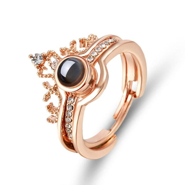 100 Language I Love You Memory Ring Romantic Valentine's Day Gift