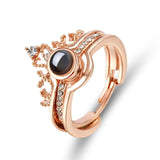 100 Language I Love You Memory Ring Romantic Valentine's Day Gift