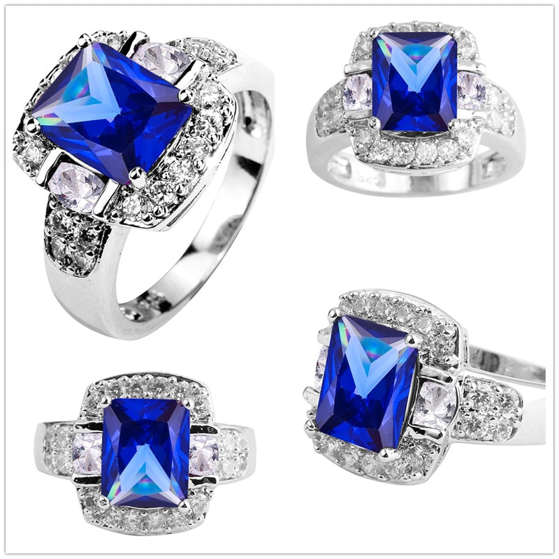 Charming Nice Women Party CZ Silver 925 Ring Gifts