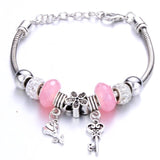 Romantic Love Heart Key and Lock Bracelet