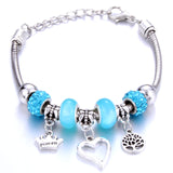 Romantic Love Heart Key and Lock Bracelet