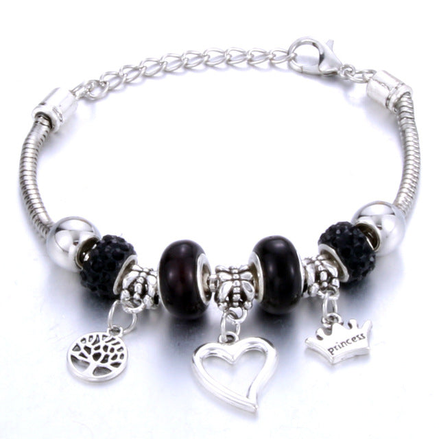 Romantic Love Heart Key and Lock Bracelet