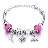 Romantic Love Heart Key and Lock Bracelet
