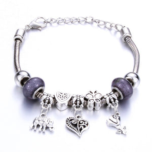 Romantic Love Heart Key and Lock Bracelet