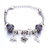 Romantic Love Heart Key and Lock Bracelet
