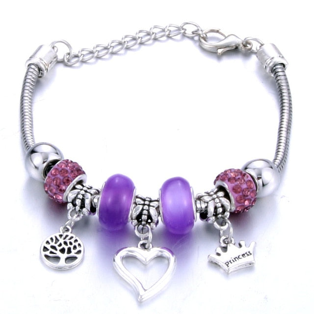 Romantic Love Heart Key and Lock Bracelet