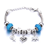 Romantic Love Heart Key and Lock Bracelet