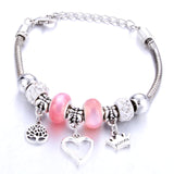 Romantic Love Heart Key and Lock Bracelet