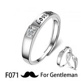 Couple Pledge Love Token Re sizable Ring Sets