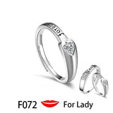 Couple Pledge Love Token Re sizable Ring Sets