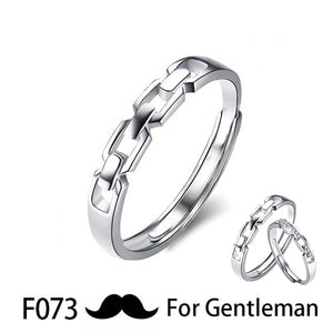 Couple Pledge Love Token Re sizable Ring Sets