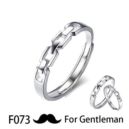 Couple Pledge Love Token Re sizable Ring Sets