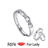 Couple Pledge Love Token Re sizable Ring Sets