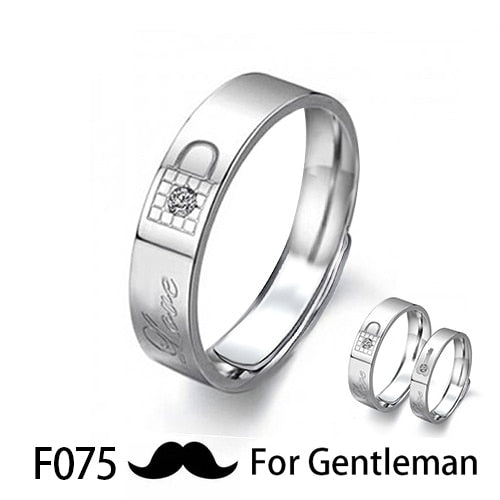 Couple Pledge Love Token Re sizable Ring Sets