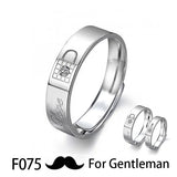Couple Pledge Love Token Re sizable Ring Sets