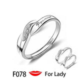 Couple Pledge Love Token Re sizable Ring Sets
