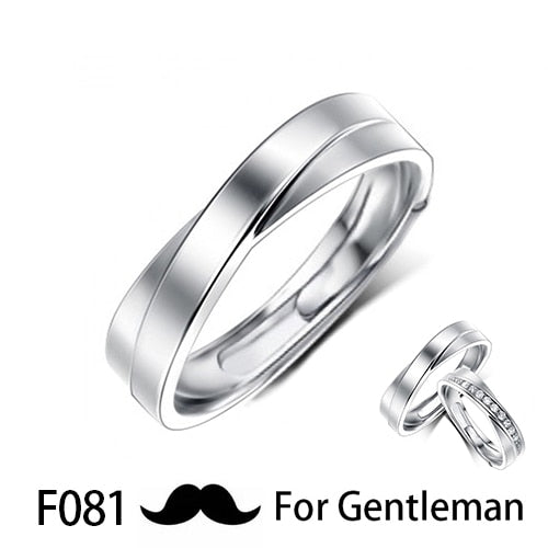 Couple Pledge Love Token Re sizable Ring Sets