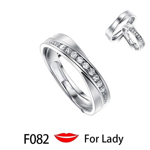 Couple Pledge Love Token Re sizable Ring Sets