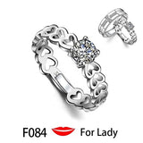 Couple Pledge Love Token Re sizable Ring Sets