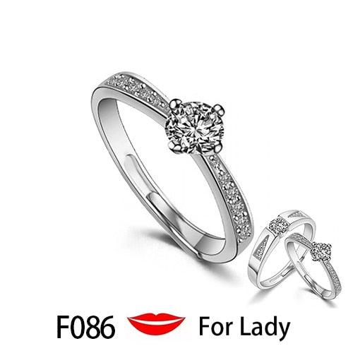 Couple Pledge Love Token Re sizable Ring Sets