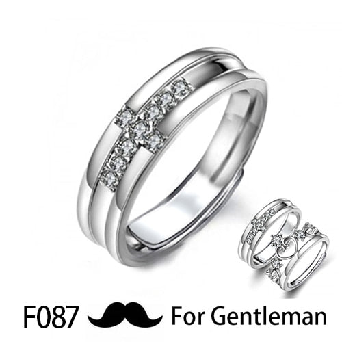 Couple Pledge Love Token Re sizable Ring Sets