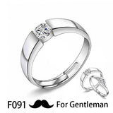 Couple Pledge Love Token Re sizable Ring Sets