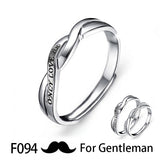 Couple Pledge Love Token Re sizable Ring Sets