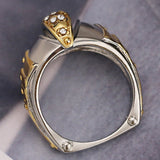 LuLu Geometric Ring Men Gold Silver Finger Rings
