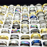Wholesale Bulk Lots 50pcs Rings Mix Styles Top unisex Fashion Rings
