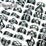 50Pcs Women's Rings New Design Mixed Styles Gold and SilverZircon Wholesale Rings Lots Female Jewelry Bulks Lot LR4161