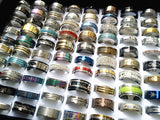 Wholesale bulk lots 100pcs rings mixed styles high quality stainless steel mens womens fashion wedding party Ring